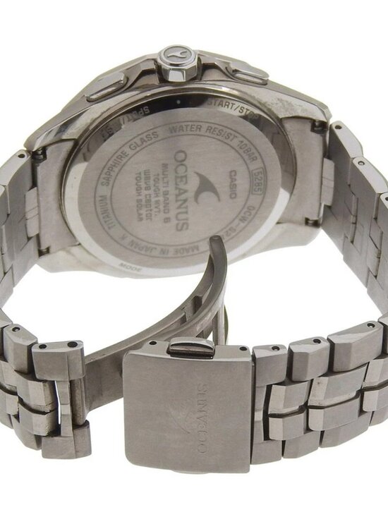 CASIO Oceanus Manta Watches OCW-S2400 black/blue blackDial titanium Solar ... main image 7